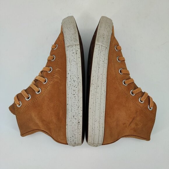 Converse Women’s Chuck Taylor All Star Brown Leather Boots Size 6.5 - Picture 6 of 8